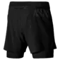 Mizuno ER 5.5 2in1 Hardloopbroek Kort Zwart Heren