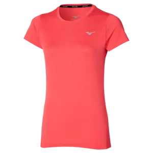 Mizuno Impulse Core Hardloopshirt Korte Mouwen Roze Dames