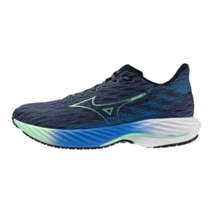 Mizuno Wave Rider Hardloopschoenen Donkerblauw/Groen Heren