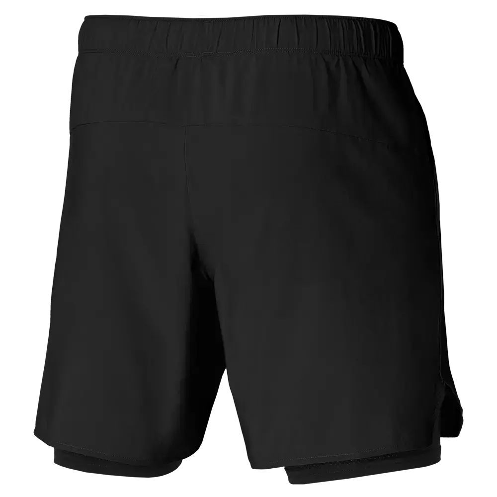 Mizuno Core 7.5 2IN1 Hardloopbroek Kort Zwart Heren