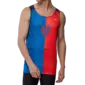 Mizuno DryAeroFlow Graphic Hardloopshirt zonder mouwen Rood/Blauw Heren