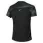 Mizuno DryAeroFlow Graphic Hardloopshirt Korte Mouwen Zwart Heren