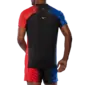 Mizuno DryAeroFlow Graphic Hardloopshirt Korte Mouwen Rood/Blauw Heren