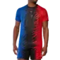 Mizuno DryAeroFlow Graphic Hardloopshirt Korte Mouwen Rood/Blauw Heren
