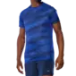 Mizuno DryAeroFlow Graphic Hardloopshirt Korte Mouwen Blauw Heren