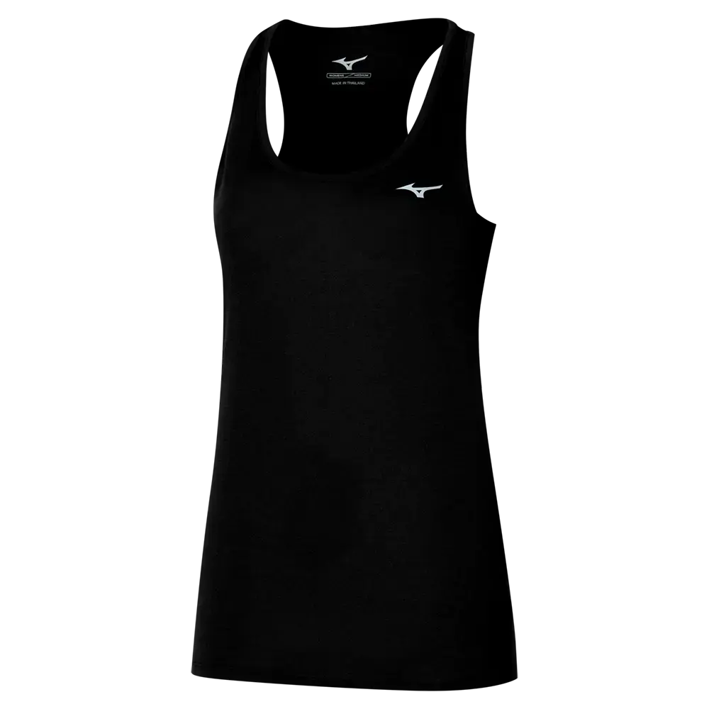 Mizuno Impulse Core Hardloopshirt Zonder Mouwen Zwart/Zwart Dames