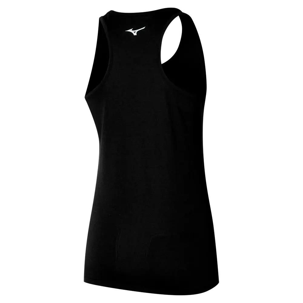 Mizuno Impulse Core Hardloopshirt Zonder Mouwen Zwart/Zwart Dames