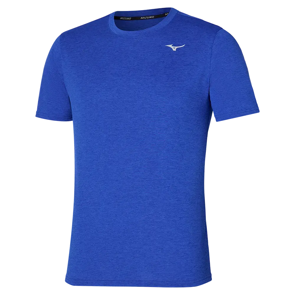 Mizuno Impulse Core Hardloopshirt Korte Mouwen Blauw Heren
