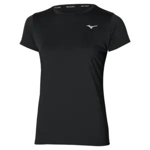 Mizuno Impulse Core Hardloopshirt Korte Mouwen Zwart Dames