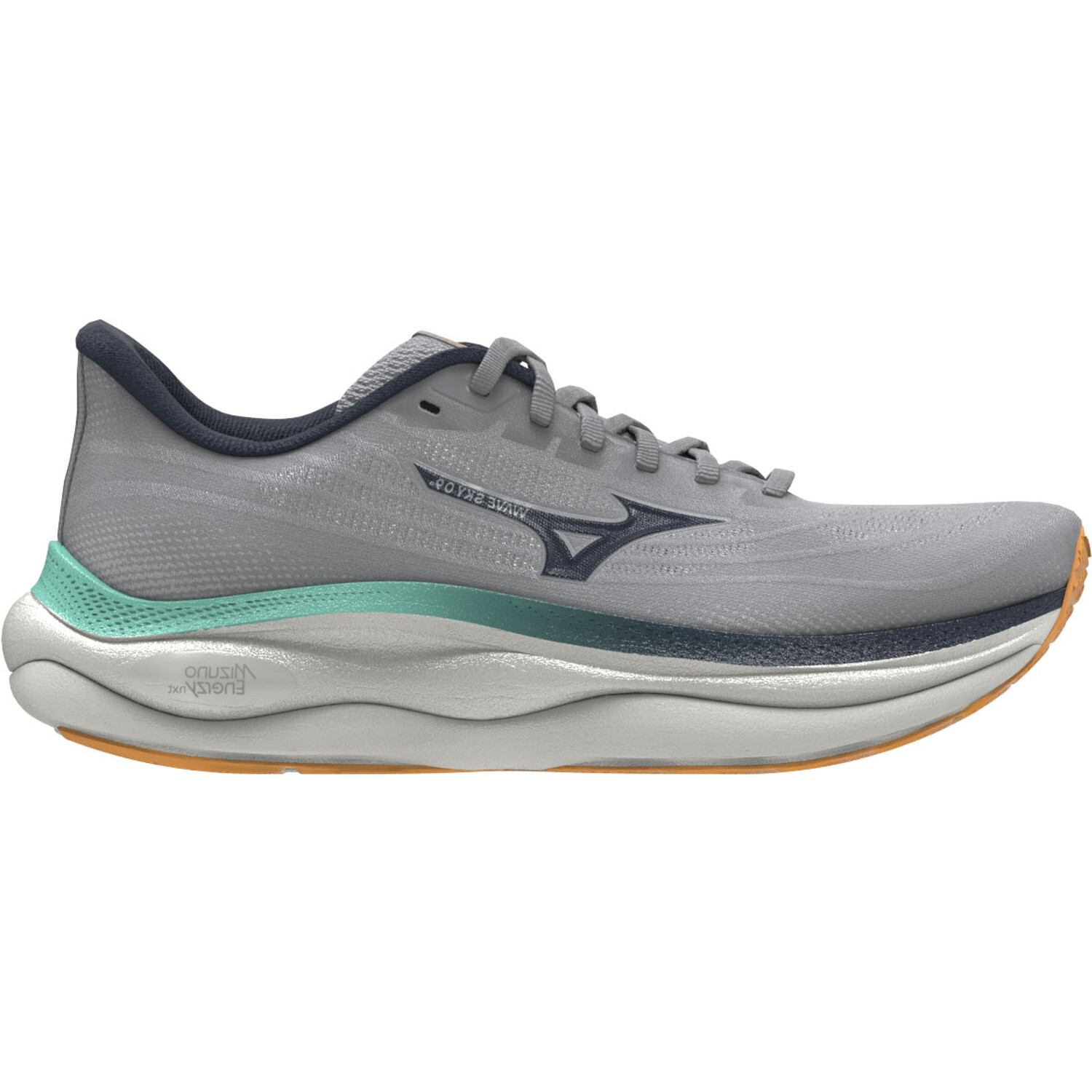 Mizuno Wave Sky 9 Hardloopschoenen Grijs/Blauw/Groen Heren