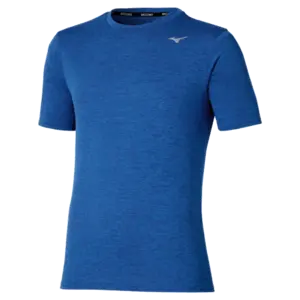Mizuno Impulse Core Hardloopshirt Korte Mouwen Blauw Heren