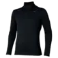 Mizuno Tech Thermal Charge Half Zip Hardloopshirt Lange Mouwen Zwart Heren