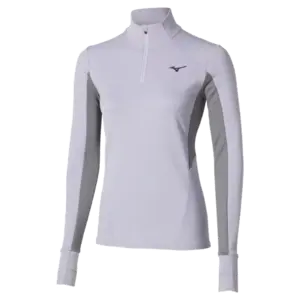 Mizuno Active Warmalite Half Zip Hardloopshirt Lange Mouwen Blauw Dames