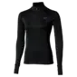 Mizuno Active Warmalite Half Zip Hardloopshirt Lange Mouwen Zwart Dames