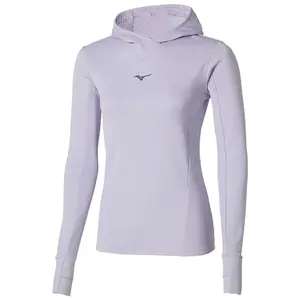 Mizuno Active Hooded Hardloopshirt Lange Mouwen Blauw Dames