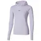 Mizuno Active Hooded Hardloopshirt Lange Mouwen Blauw Dames