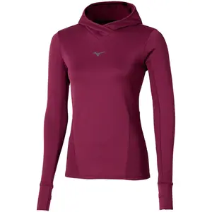 Mizuno Active Hooded Hardloopshirt Lange Mouwen Paars Dames