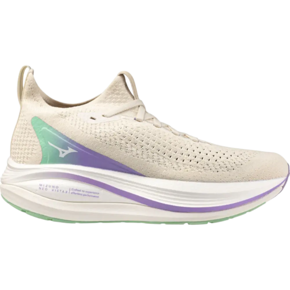 MIZUNO Neo Vista 2 WOS Hardloopschoenen Beige/Paars/Groen Dames