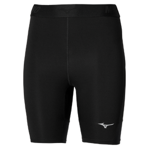 Mizuno Core Impulse Mid WOS Hardloopbroek Kort Zwart Dames