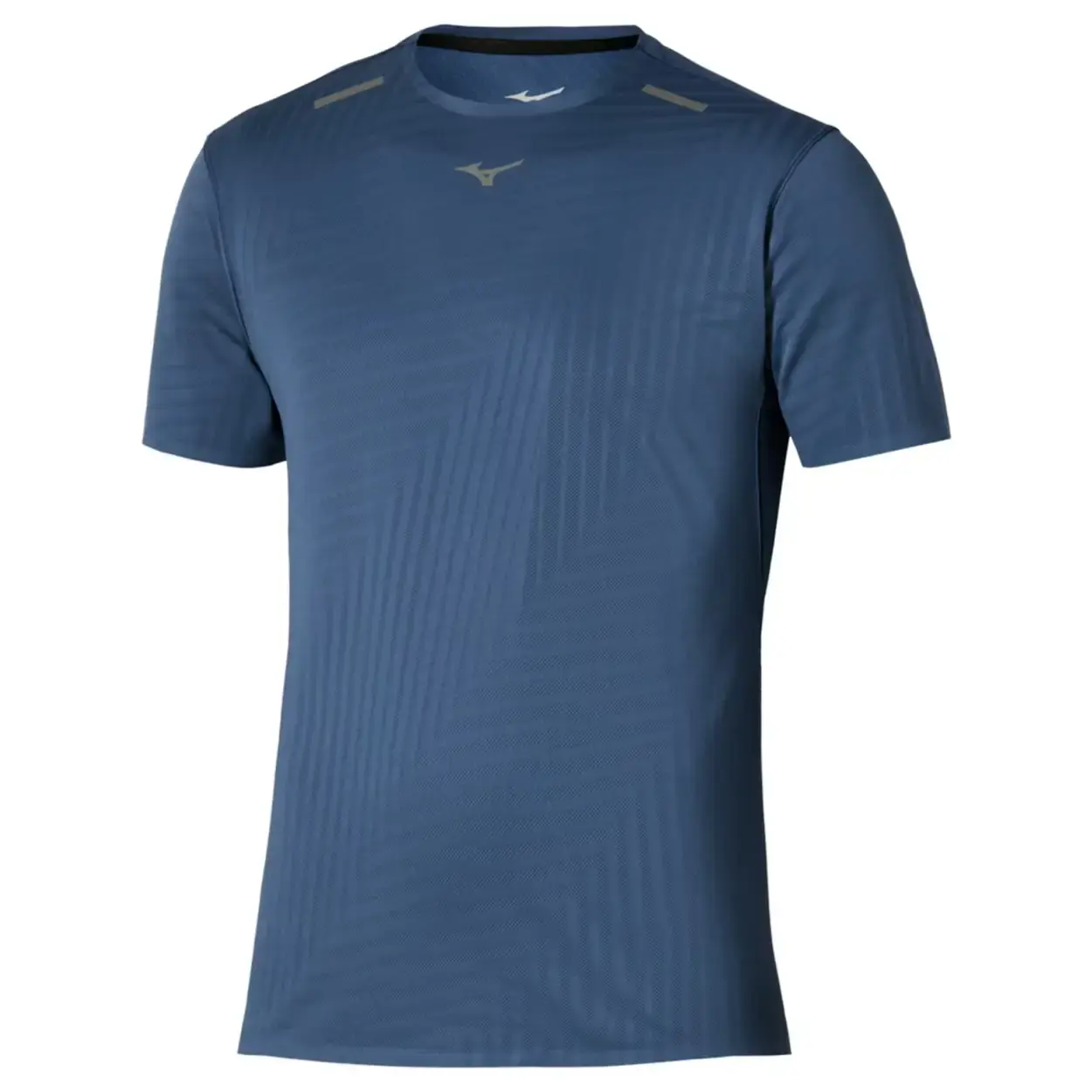 MIZUNO Tech Light Hardloopshirt Korte Mouwen Blauw Heren