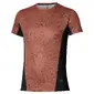 Mizuno DryAeroFlow Graphic Hardloopshirt Korte Mouwen Bruin Heren