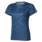 Mizuno DryAero Graphic Hardloopshirt Korte Mouwen Blauw Dames