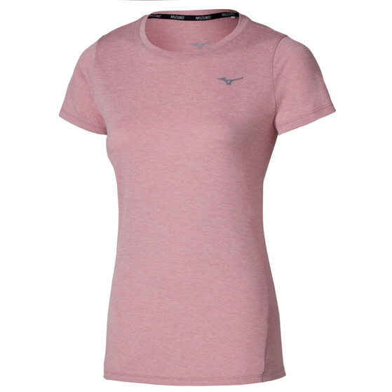 MIZUNO Impulse Core Hardloopshirt Korte Mouwen Roze Dames