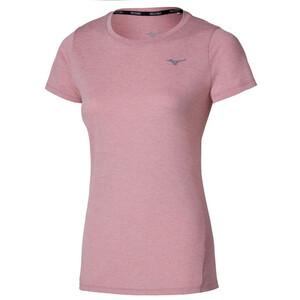 Mizuno Impulse Core Hardloopshirt Korte Mouwen Roze Dames
