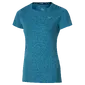 Mizuno Impulse Core Hardloopshirt Korte Mouwen Blauw Dames
