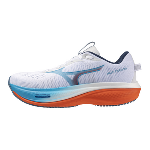 Mizuno Wave Rider 30 Hardloopschoenen Wit/Blauw/Oranje Heren