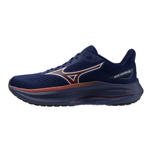 Mizuno Wave Inspire 22 Hardloopschoenen Donkerblauw/Rood Heren