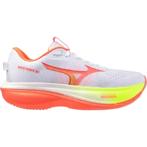 MIZUNO Wave Rider 30 Hardloopschoenen Wit/Oranje/Geel Dames