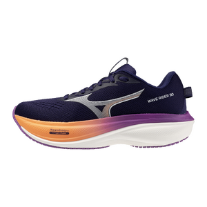 Mizuno Wave Rider 30 Hardloopschoenen Donkerblauw/Wit/Paars Dames