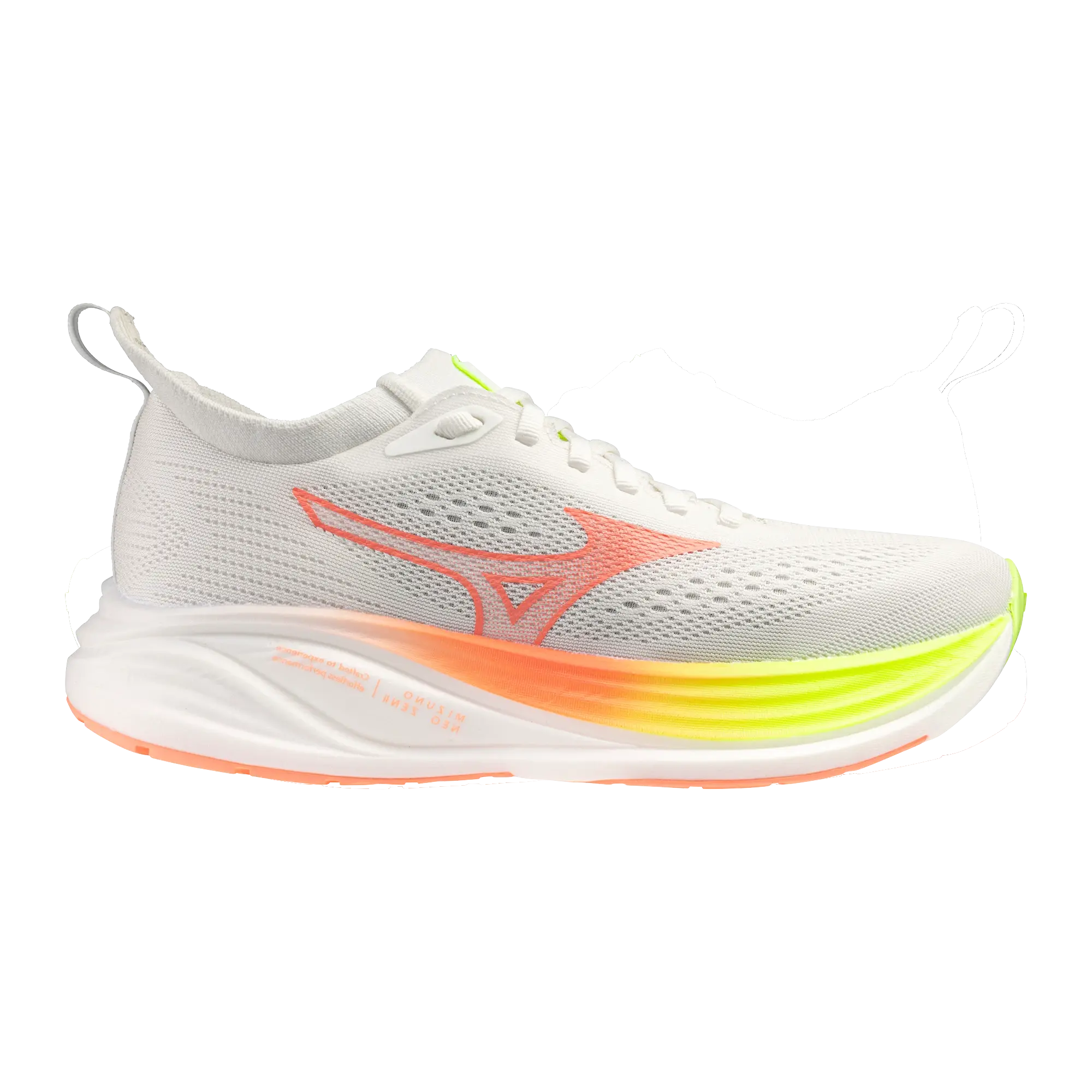 MIZUNO Neo Zen 2 Hardloopschoenen Wit/Oranje/Geel Dames