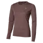 MIZUNO Core Impulse Hardloopshirt Lange Mouwen Donkerrood Dames — afbeelding 1