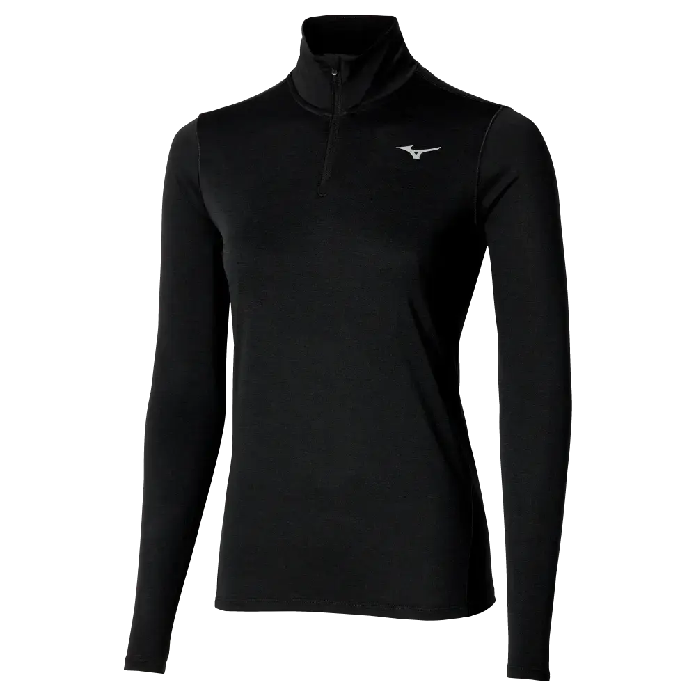 MIZUNO Core Impulse HZ Hardloopshirt Lange Mouwen Zwart Dames