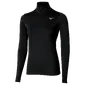 MIZUNO Core Impulse HZ Hardloopshirt Lange Mouwen Zwart Dames — afbeelding 1