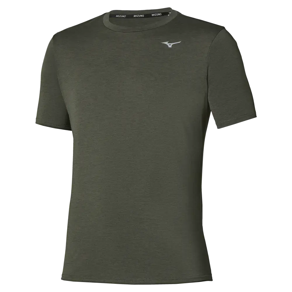 MIZUNO Impulse Core Hardloopshirt Korte Mouwen Groen Heren