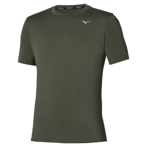 MIZUNO Impulse Core Hardloopshirt Korte Mouwen Groen Heren