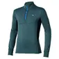 MIZUNO Active Warmalite HZ Hardloopshirt Lange Mouwen Blauw Heren — afbeelding 1