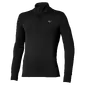 MIZUNO Active Warmalite HZ Hardloopshirt Lange Mouwen Zwart Heren — afbeelding 1