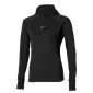 MIZUNO Active Warmalite HD Hardloopshirt Lange Mouwen Zwart Dames — afbeelding 1