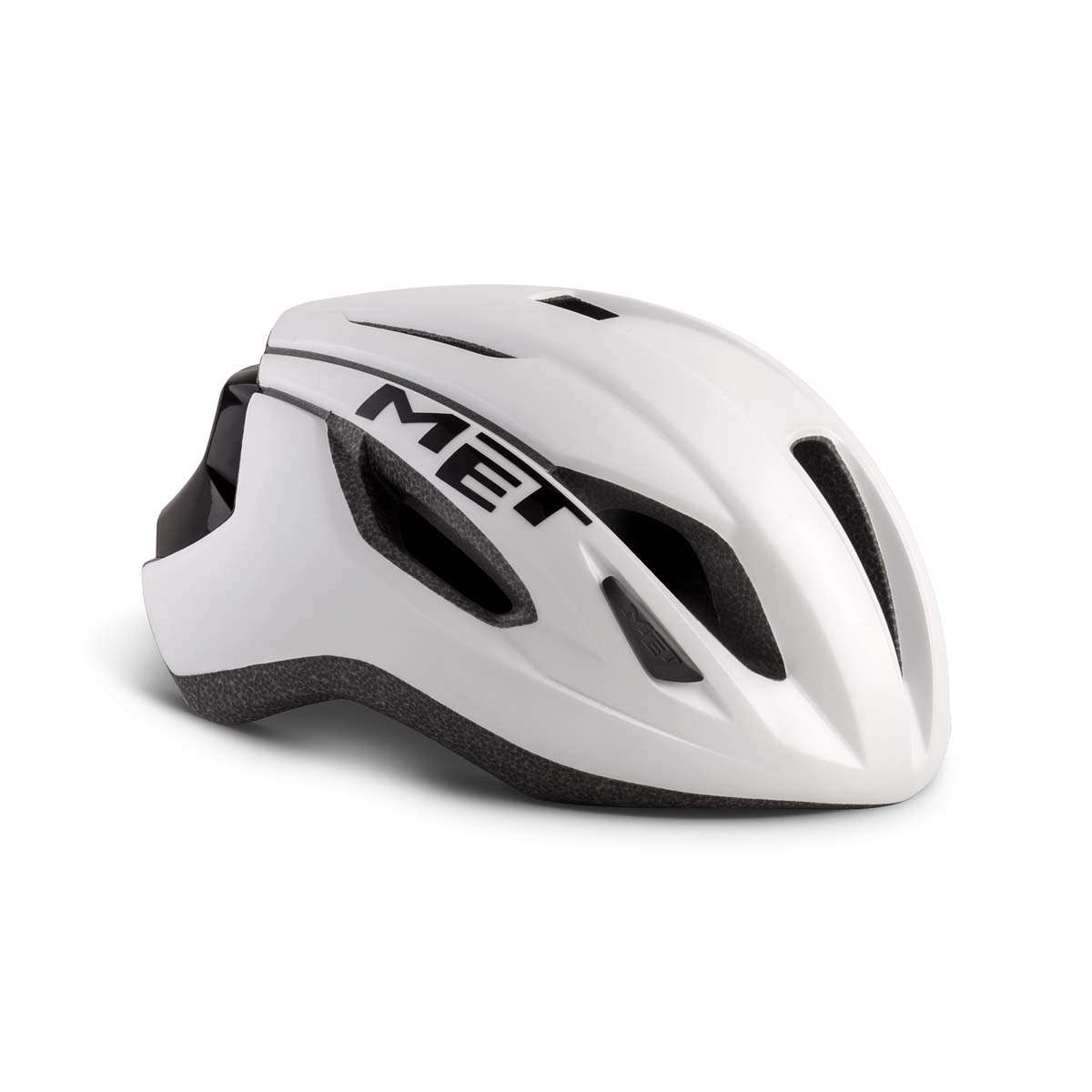 MET Strale Race Fietshelm Wit/Mat Zwart/Zwart