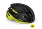 MET Estro MIPS Race Fietshelm Zwart/Geel/Metallic