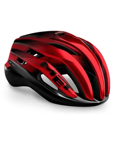 MET Trenta MIPS Race Fietshelm Zwart/Rood Metallic
