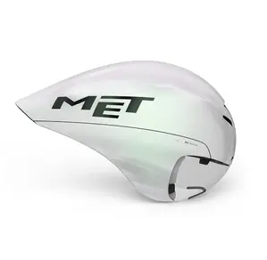 MET Drone Wide Body Tijdrithelm Wit Iridescent