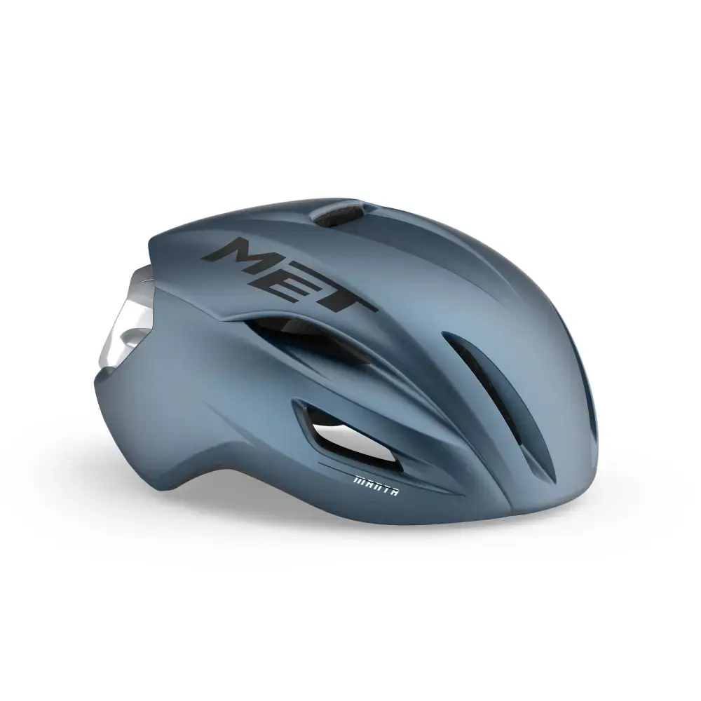 MET Manta MIPS Race Fietshelm Blauw/Zilver