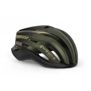 MET Trenta MIPS Race Fietshelm Olijfgroen Iridescent