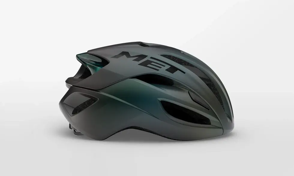 MET Rivale MIPS Race Fietshelm Groen/Grijs/Zwart