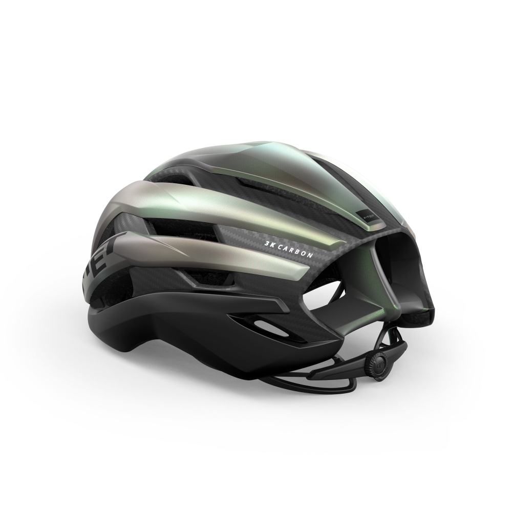 MET Trenta 3K Carbon MIPS Race Fietshelm Grijs/Zwart